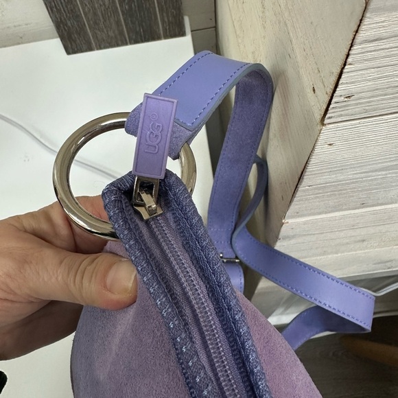 UGG Purple Suede Crossbody Bag - Picture 4 of 9